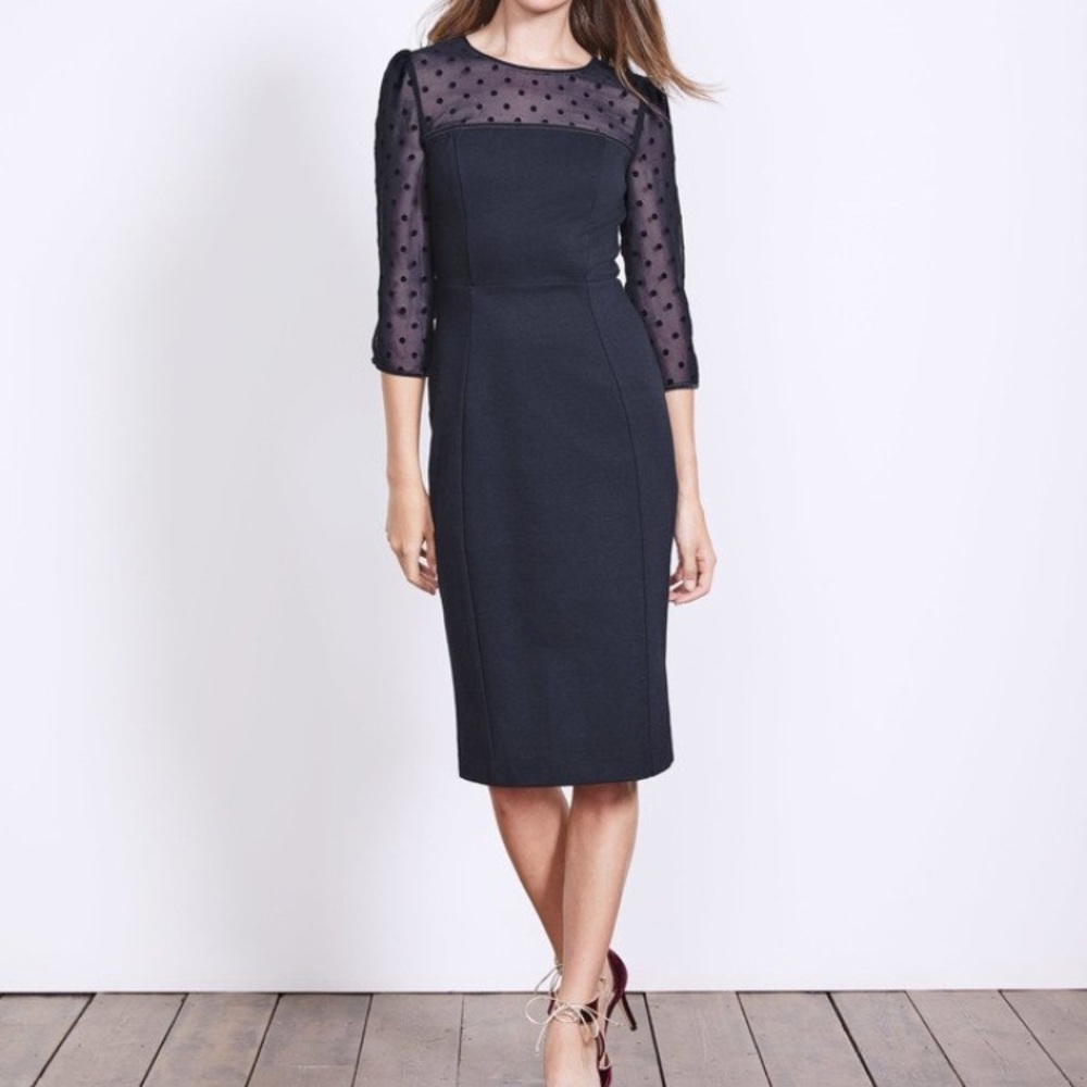 Boden navy blue cocktail dress